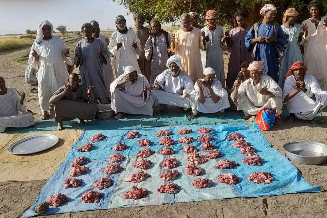 توفير السلة الغذائية للنازحين بالسودان